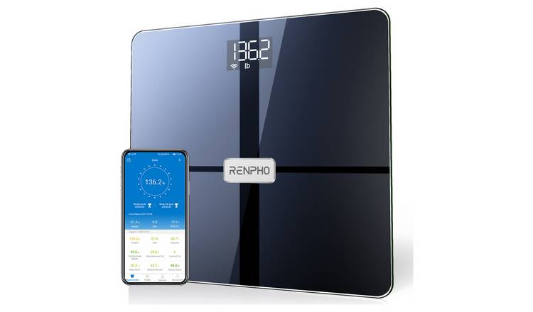 RENPHO Digital Food Scale with App, Bluetooth Smart Kitchen Scale,  Stainless Steel 