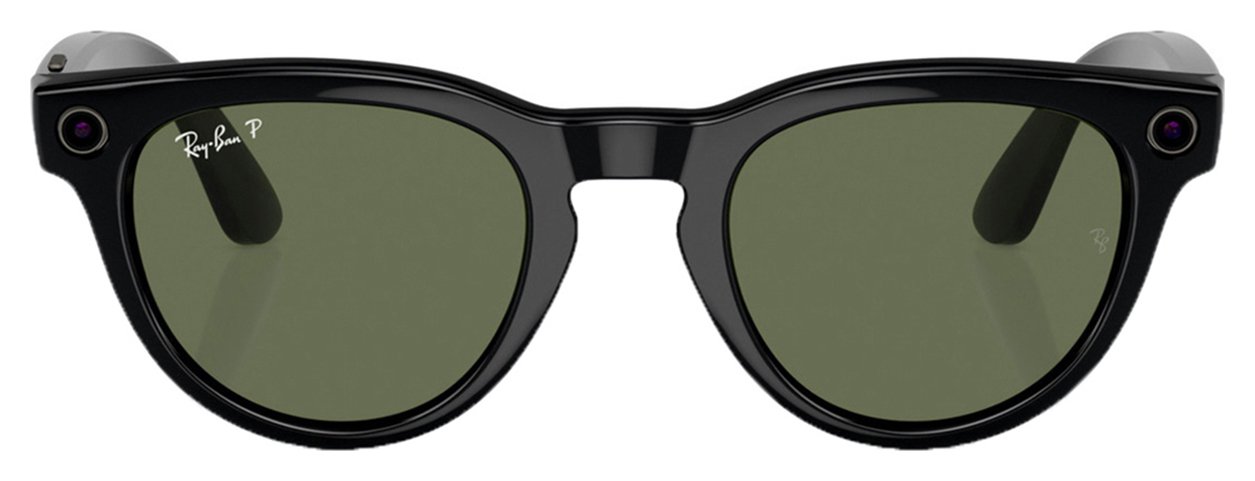 Ray-Ban Meta Headliner - Shiny Black, Polar G15 Green