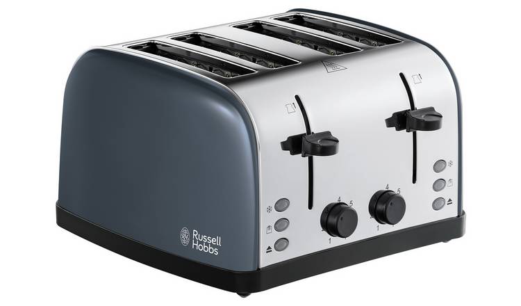  Russell Hobbs Worcester 4 Slice Grey Toaster 28364