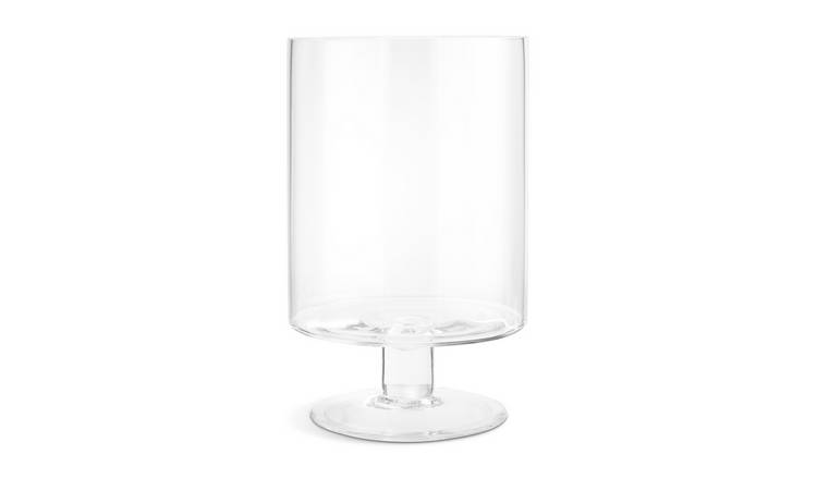 Habitat Large Hurricane Candle Holder with Glass Foot