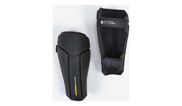 Decathlon 500 Ergonomic Shin Guards - Black, L