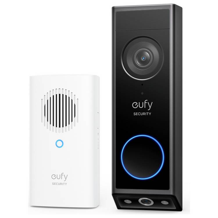 eufy E340 2K Dual Cameras Smart Video Doorbell with Chime 0