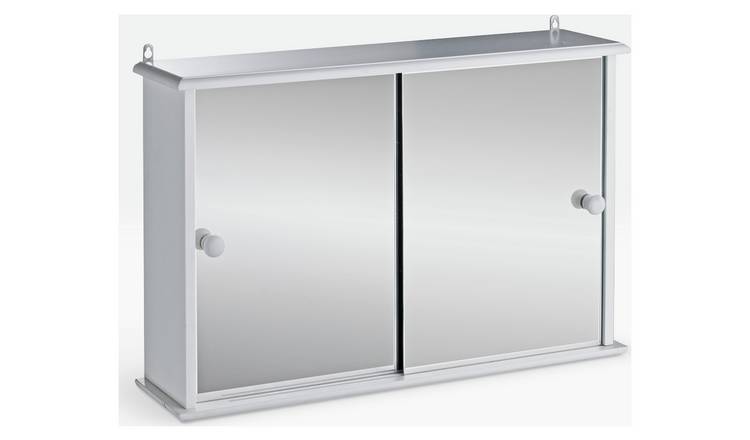 Buy Argos Home Sliding Door Cabinet White Bathroom Cabinets