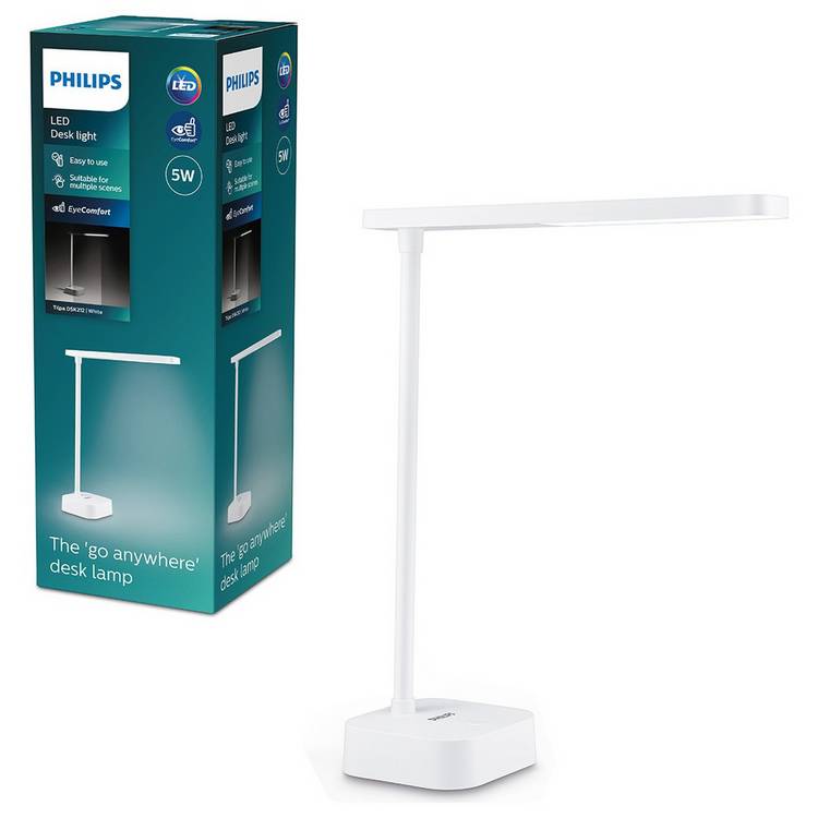 Philips Tilpa LED Portable Touch Desk Lamp - White 0
