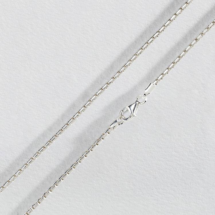 Revere Sterling Silver Box Chain 24 Inch  0