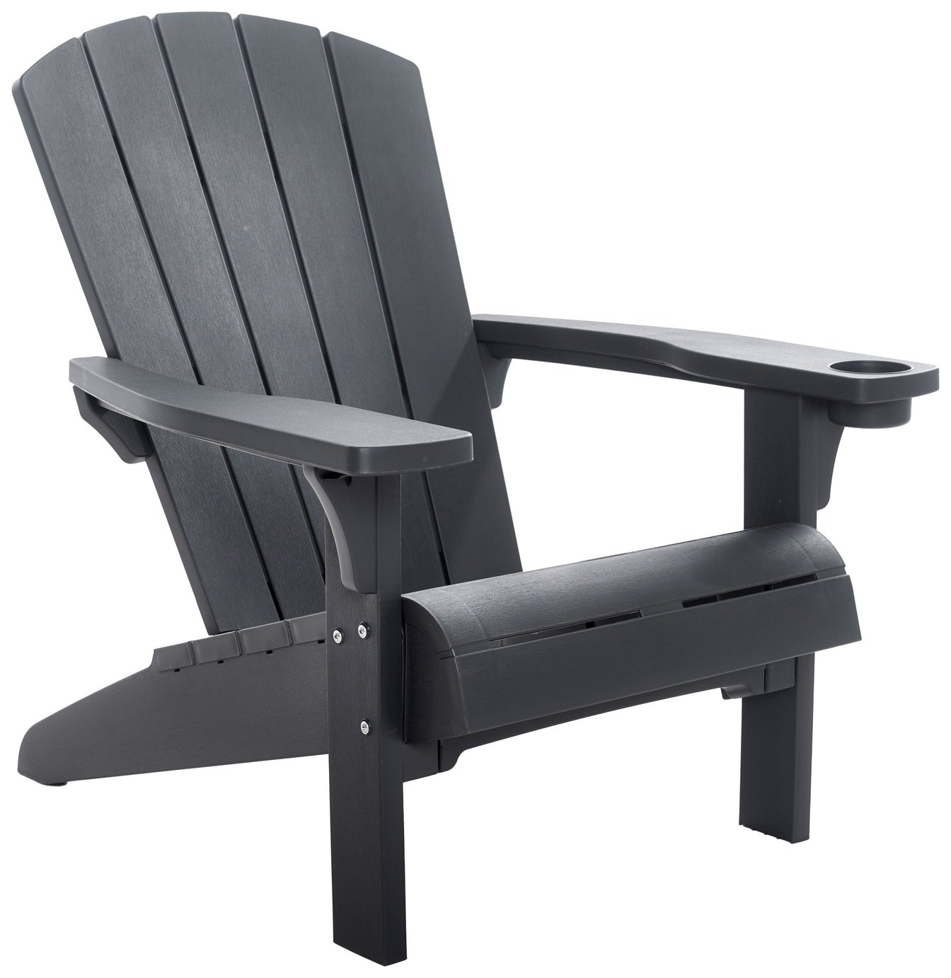 Keter Plastic Adirondack Garden Chair - Graphite