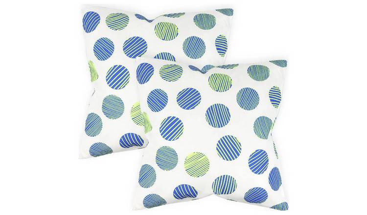 Buy Streetwize Polka Dot Outdoor Cushions Pack of 4 Outdoor cushions Habitat