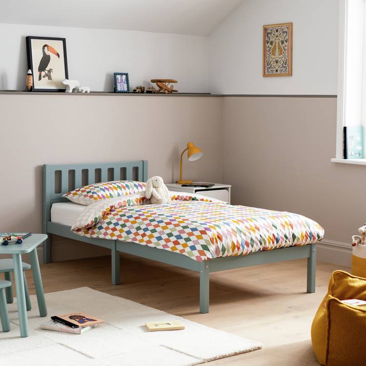 Habitat Ronnie Single Bed Frame - Duck Egg Blue 0