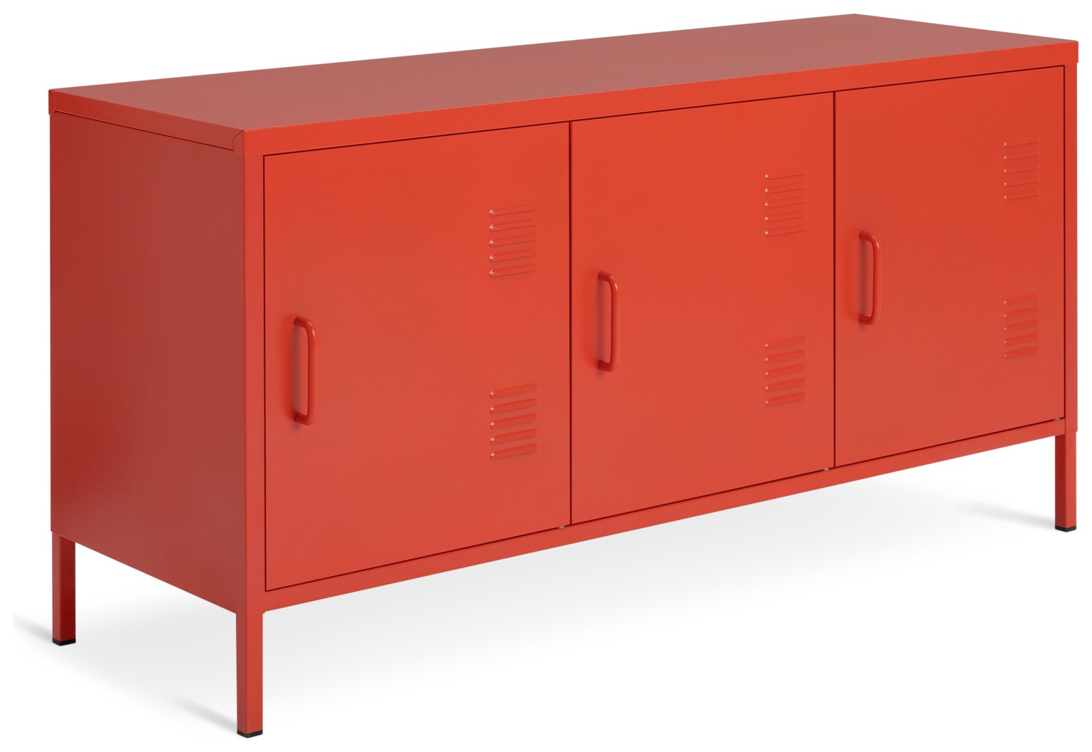 Habitat Stevie 3 Door Locker - Red