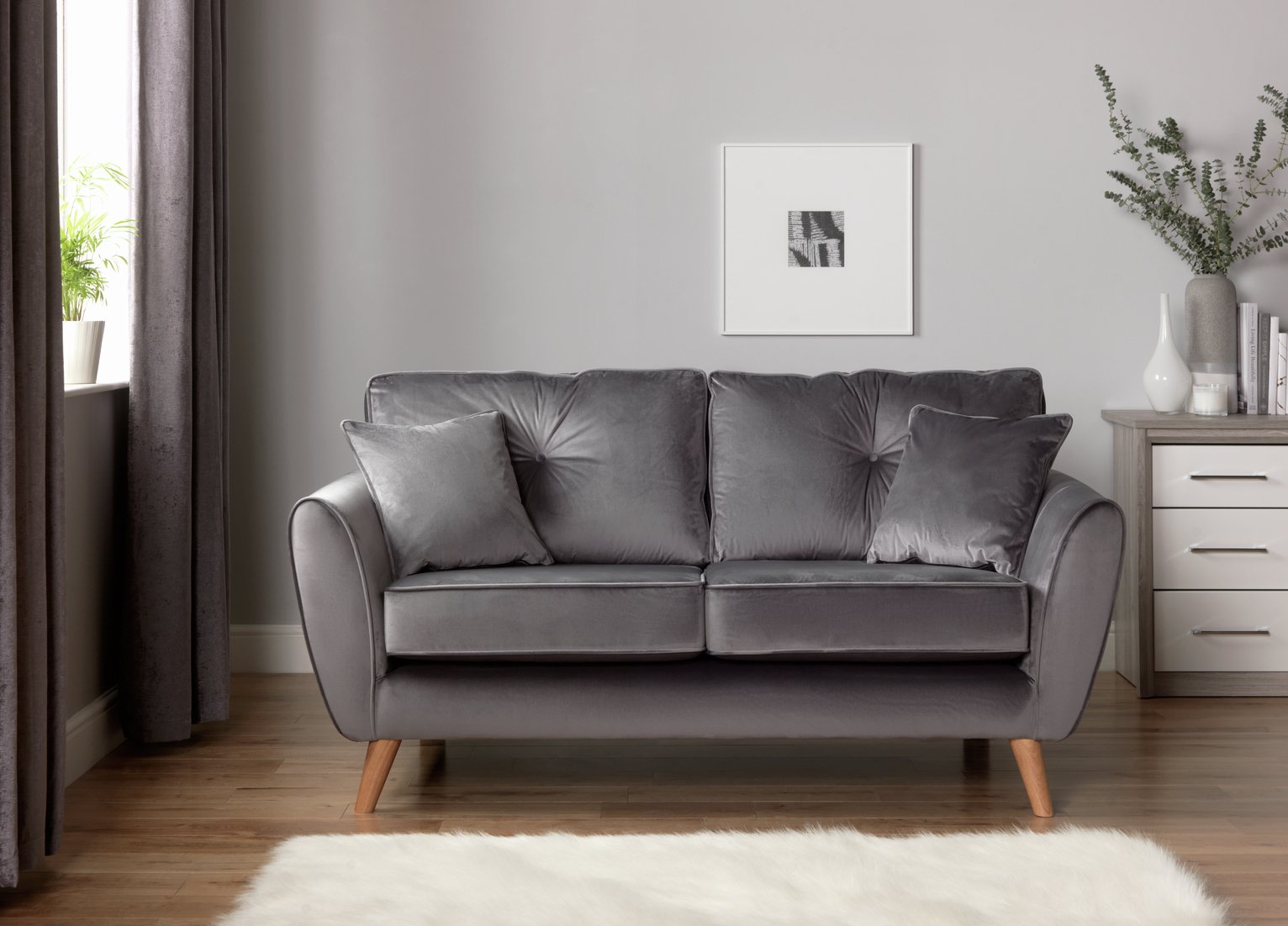 Argos Home Isla 2 Seater Velvet Sofa Review