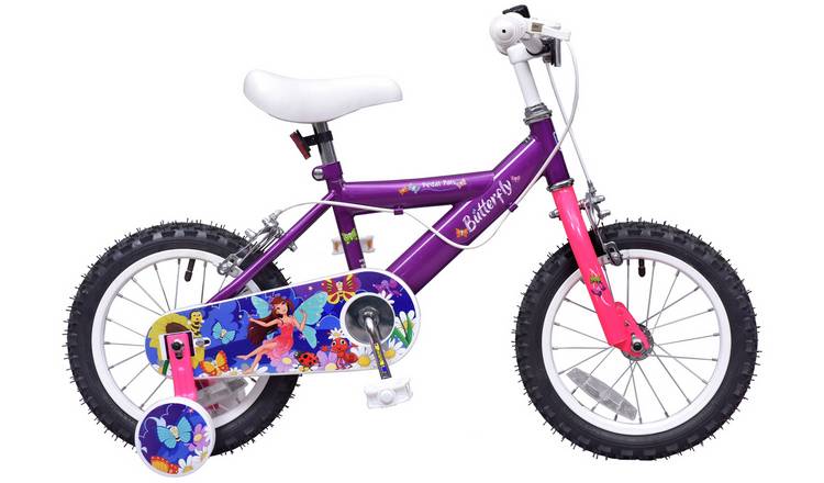 Buy Pedal Pals Butterfly 14 Inch Wheel Size Girls Mountain Bike Kids bikes Argos