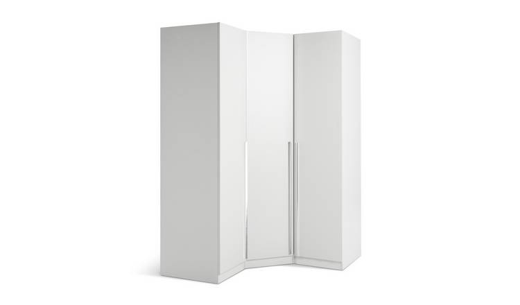 White corner store wardrobe argos