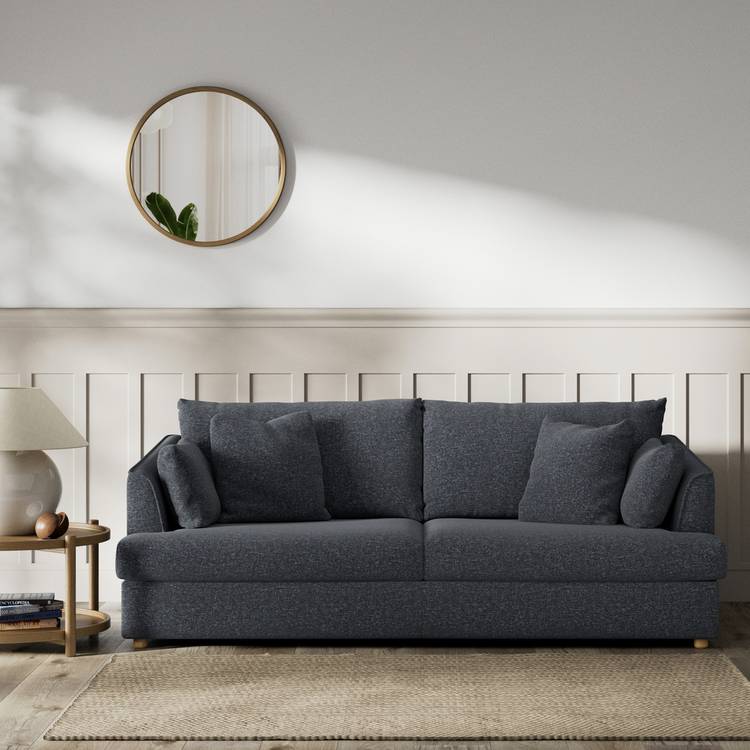 Habitat Holmfirth Fabric 3 Seater Sofa - Charcoal 0