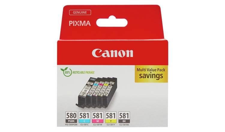 Buy Canon PGI-580 & CLI-581 Ink Cartridges - Black & Colour