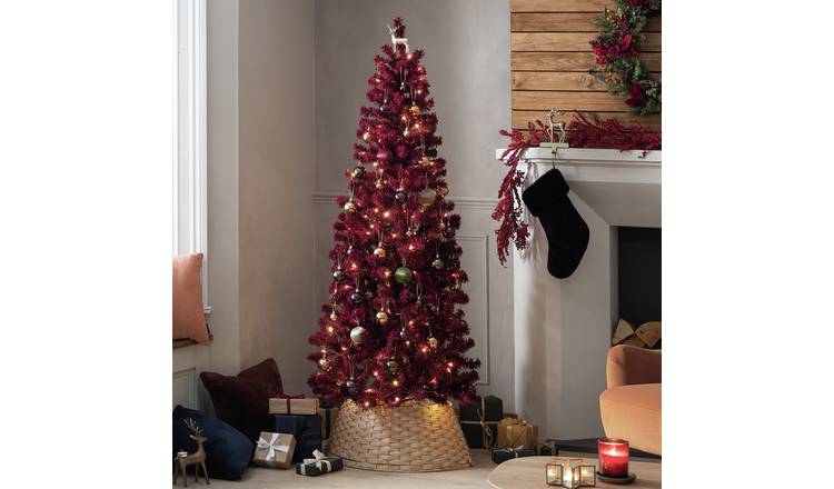 Habitat 6ft Christmas Tree - Burgundy