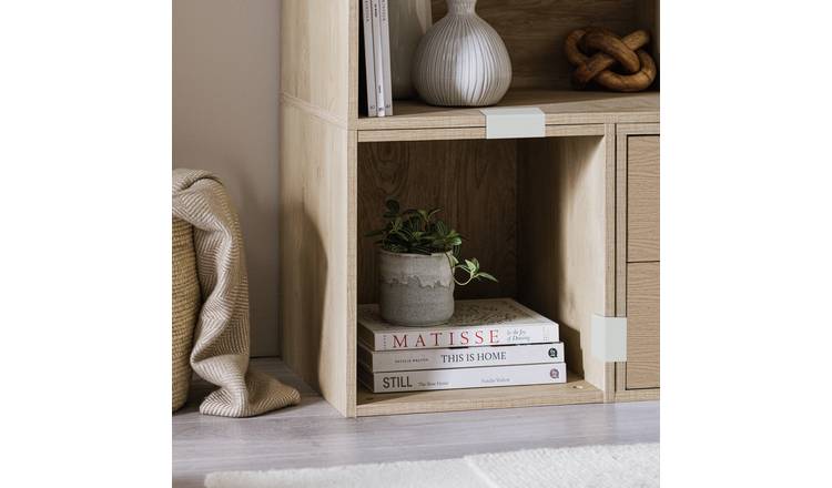 Habitat Rubrics Modular Single Square Shelf Unit - Oak