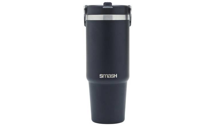 Smash Stainless Steel Black Travel Cup - 850ml