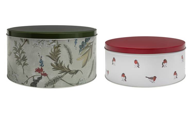 Argos Home Robin 2 Piece Cake Tins