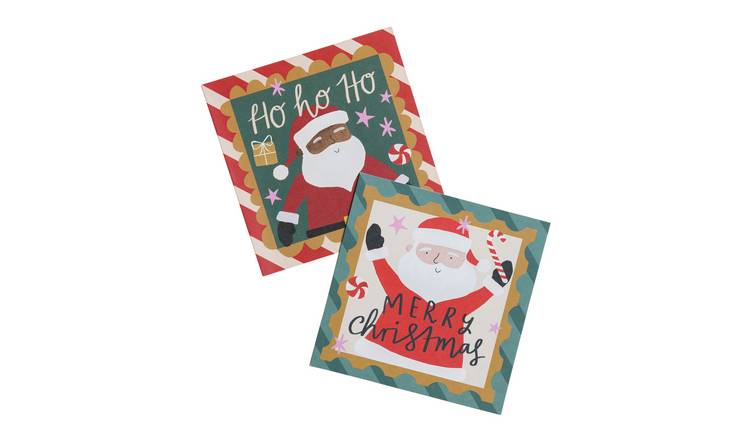 Comic Relief Pack of 10 Fun Santa Christmas Cards