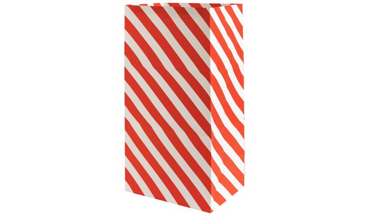 Argos Home Red Candy Stripe Paper Bags 