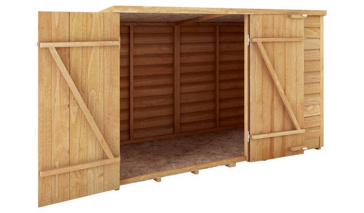 Mercia Overlap Windowless Pent Bike Store - 3 x 6ft