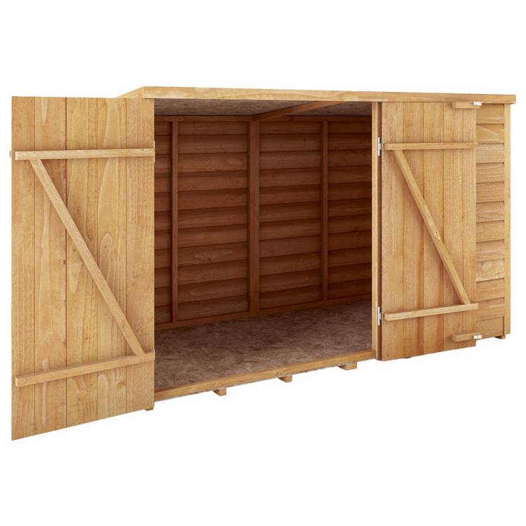 Mercia Overlap Windowless Pent Bike Store - 3 x 6ft 0