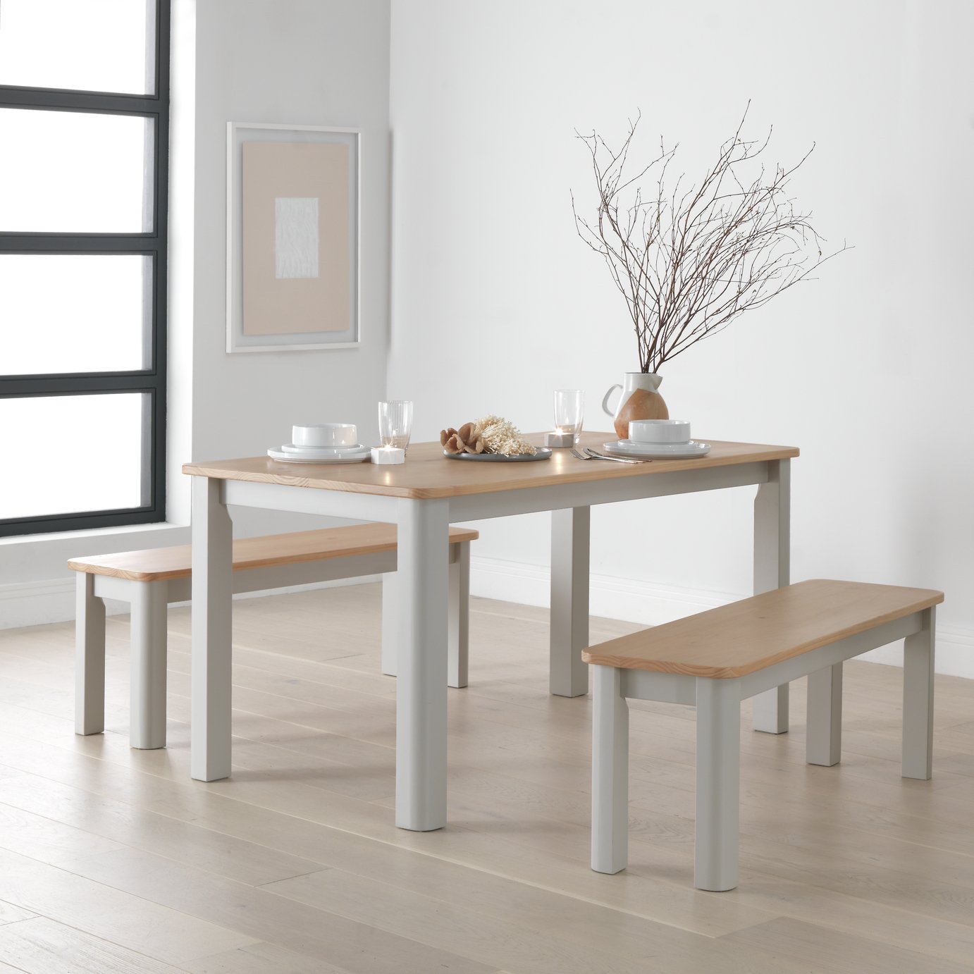 Argos Home Bournemouth Solid Wood Dining Bench Reviews Updated April 2024