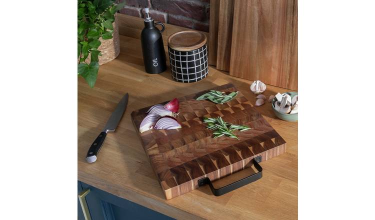 Habitat Industrial Acacia Wood Butchers Block