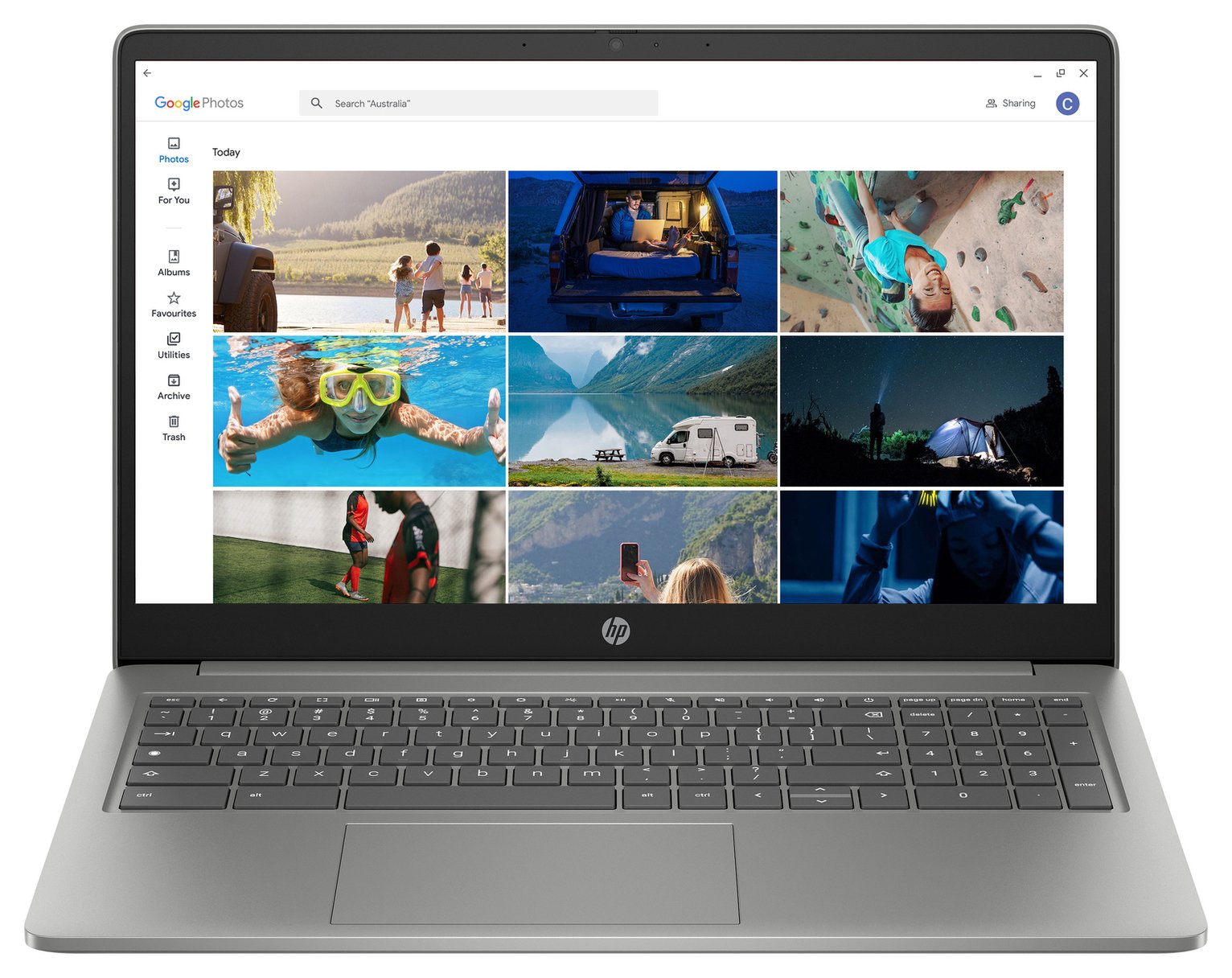 HP 15a-nb0004na 15in i3 8GB 128GB Chromebook Plus - Silver