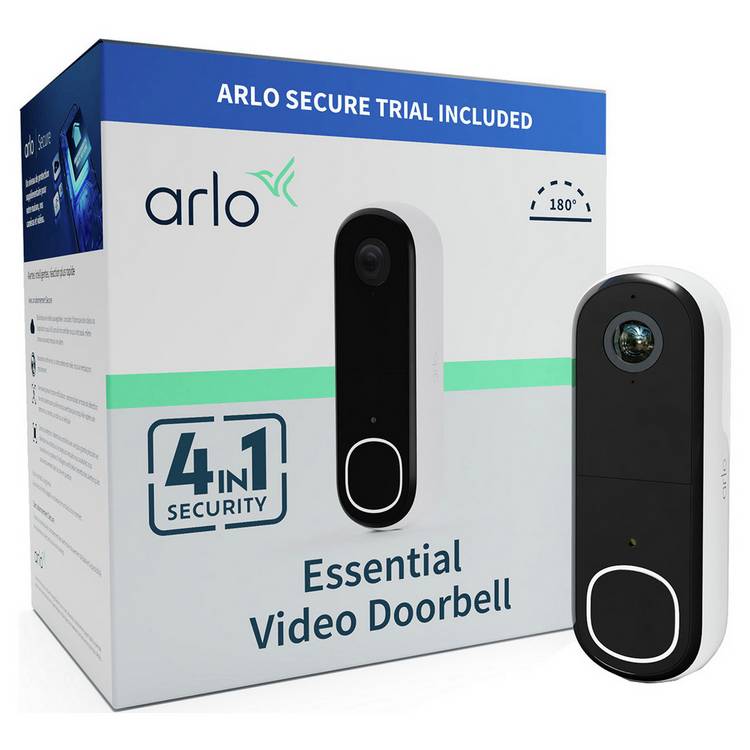 Arlo Essential HD Wi-Fi 4-in1 Smart Video Doorbell 0