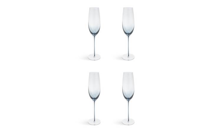 Habitat Stem Set of 4 Champagne Glasses