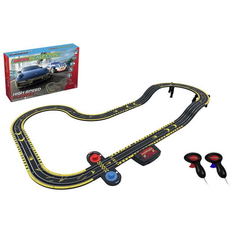 Micro Scalextric High Speed Pursuit Car Track Set 0