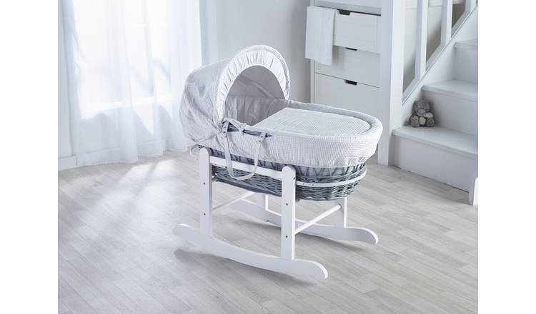 Buy Kinder Valley Grey Wicker Moses Basket Cribs and moses baskets Argos