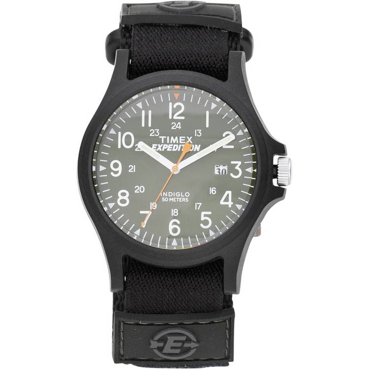 Timex Expedition Acadia Men's Black Fabric Strap Watch 0