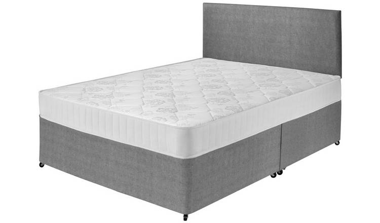 Buy Argos Home Elmdon Comfort Double Divan Bed - Grey | Divan beds | Argos