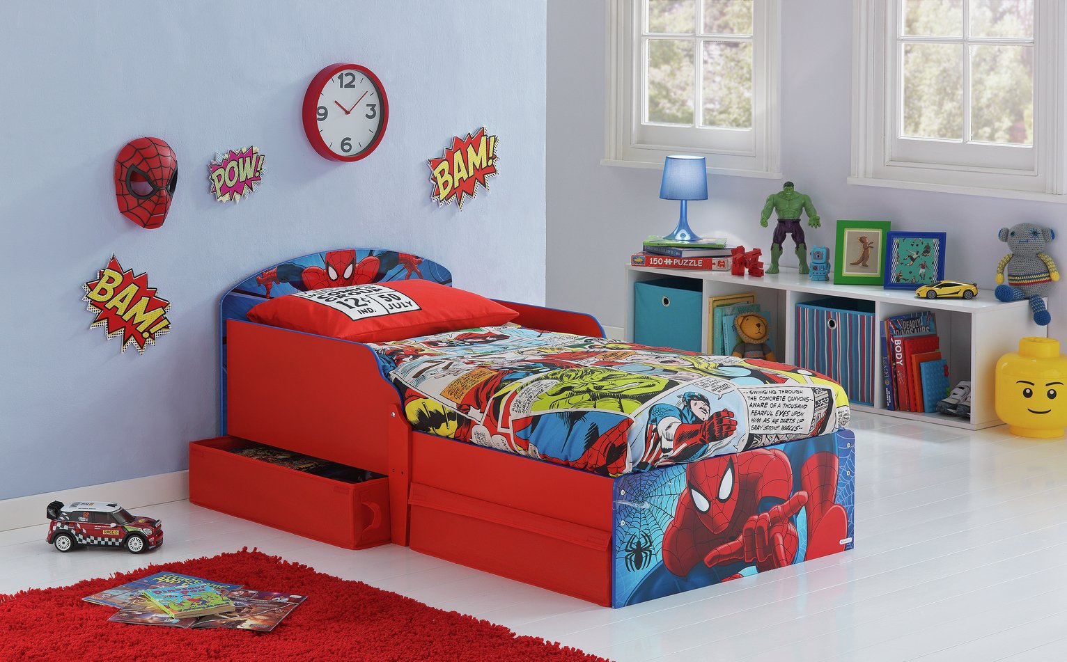 Spider-Man Toddler Bed with Drawers