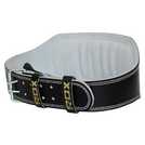 RDX 6R BLACK LEATHER 6 INCH GYM BELT