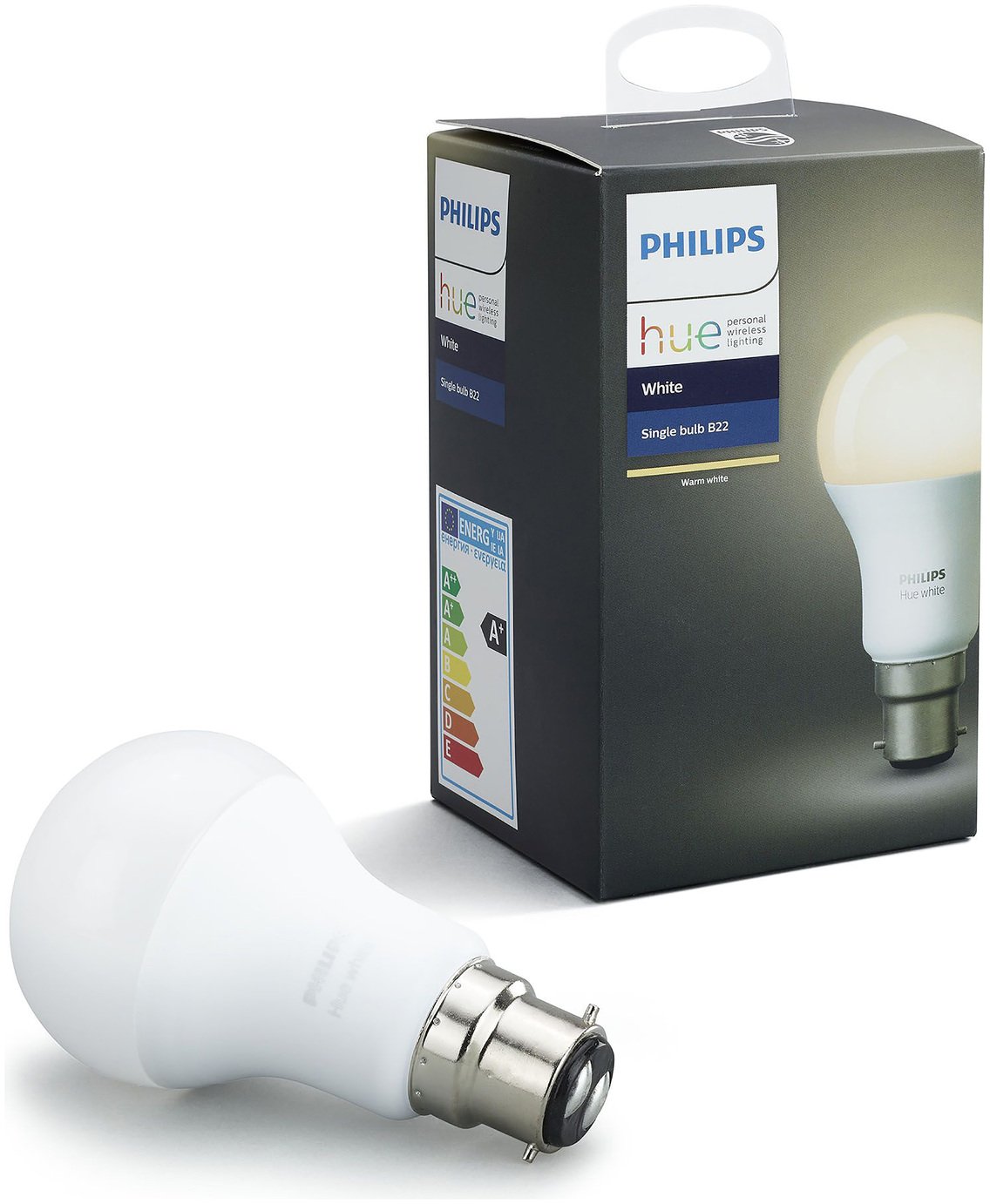 Philips Hue 9.5W LED White Wireless B22 Light Bulb