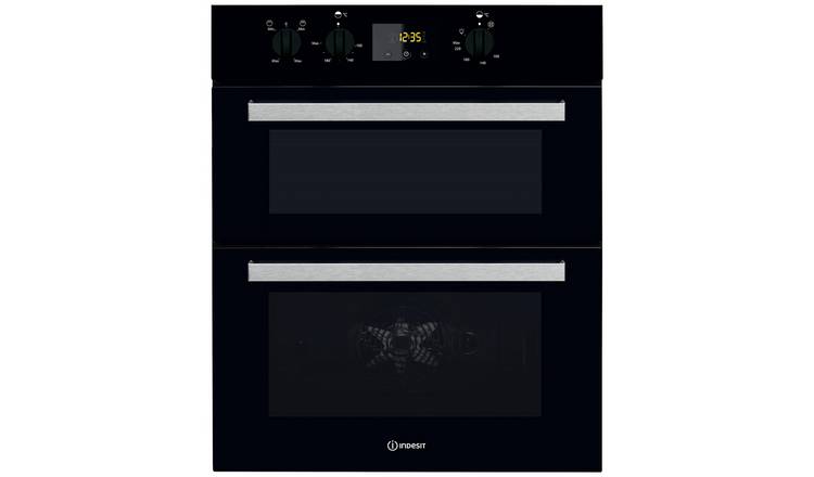 Indesit IDU6340BL Built In Double Electric Oven - Black