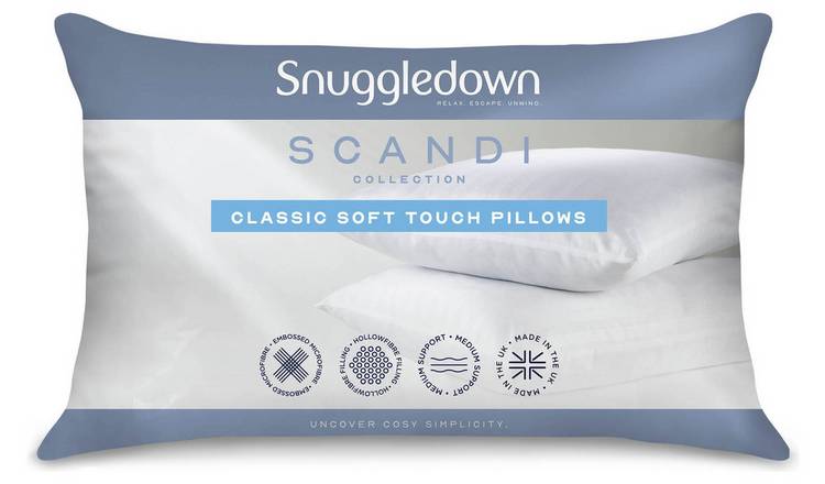 Buy Snuggledown Scandi Collection Soft Touch Med Pillow 2 Pack Pillows Argos