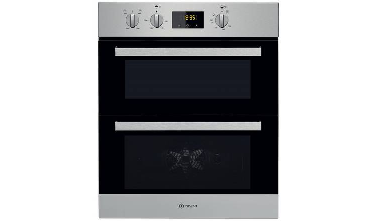 Indesit IDU6340IX Built In Double Electric Oven - S/Steel