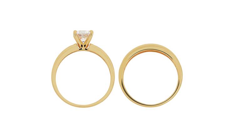 Gold engagement sales rings argos