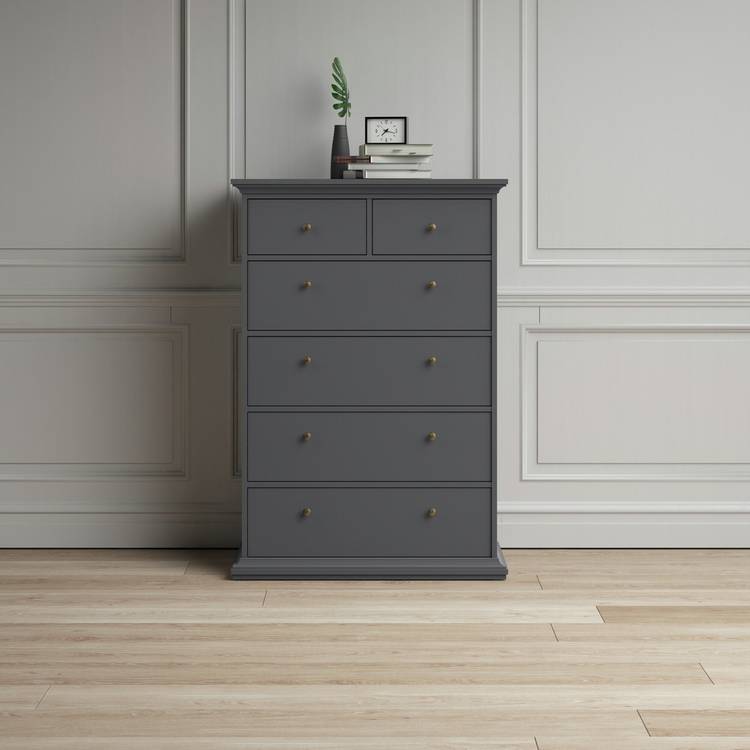Tvilim Paris 6 Drawer Chest - Grey 0