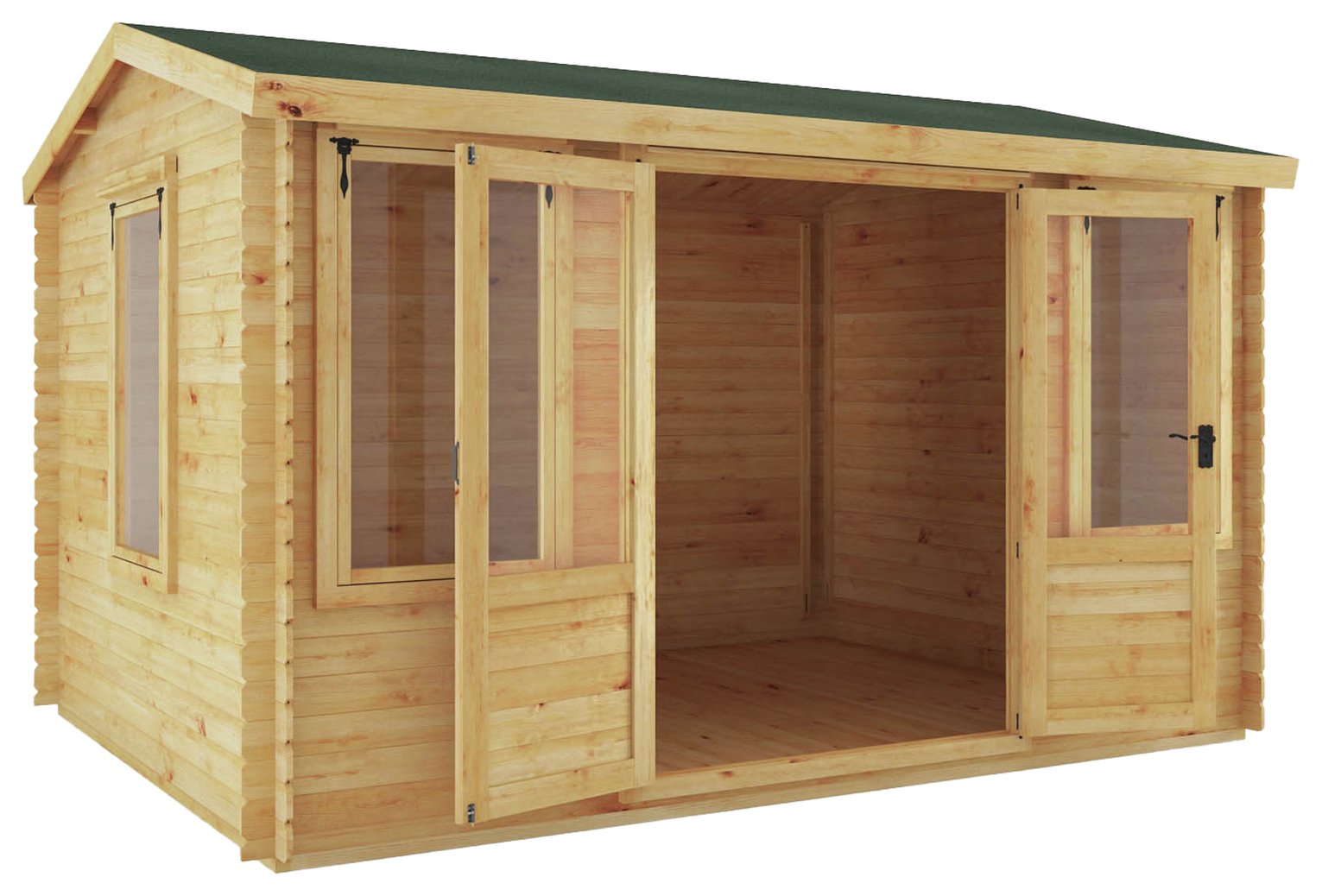 Mercia Garden Products 4m x 3m Log Cabin