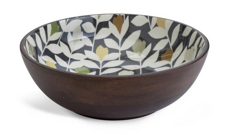 Buy Habitat x Scion Mango Wood Salad Bowl - Multicoloured | Serving ...