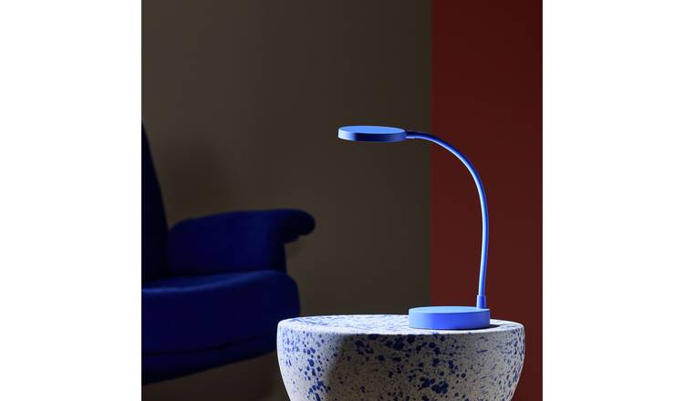 Habitat Mopsa Rechargeable Desk Lamp - Blue