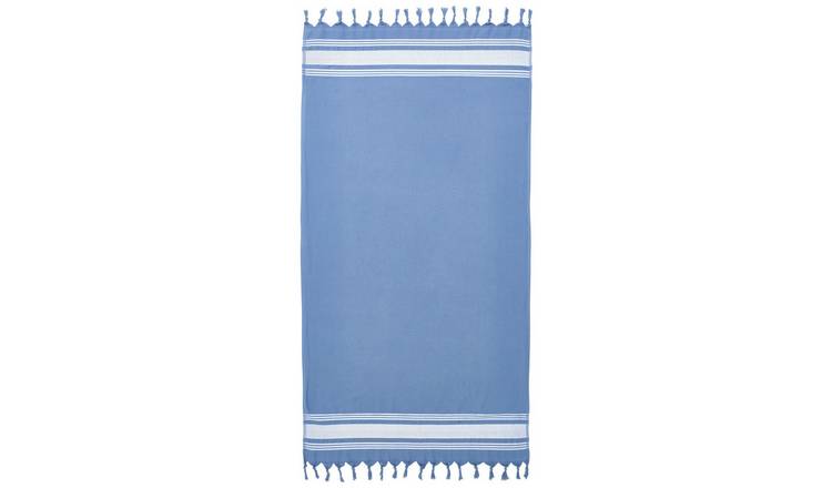 Catherine Lansfield Hammmam Towel - Blue