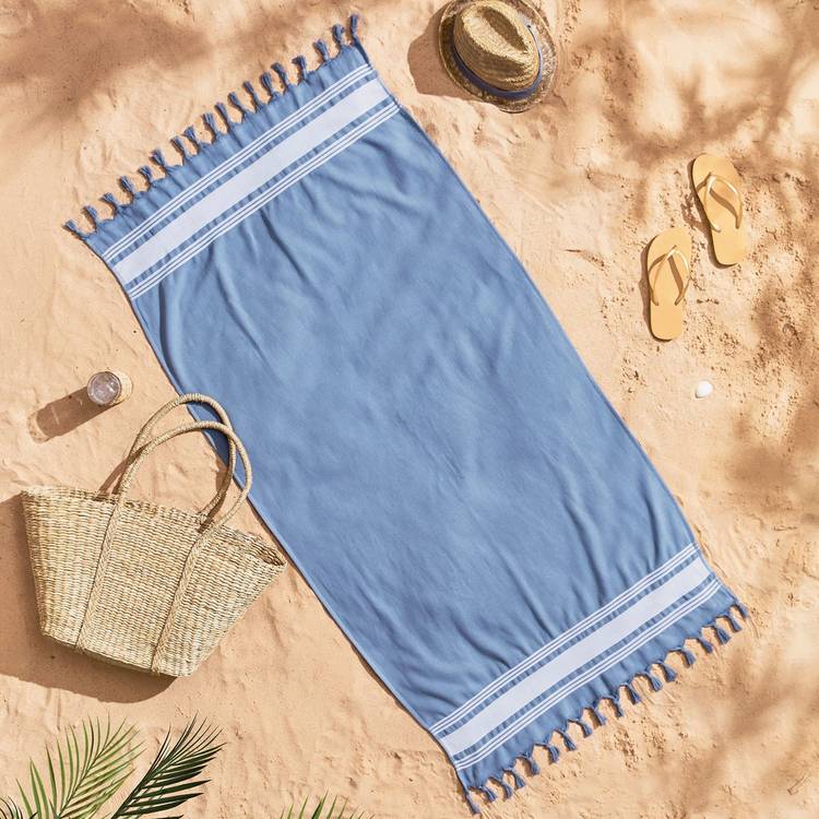Catherine Lansfield Hammam Towel - Blue 0