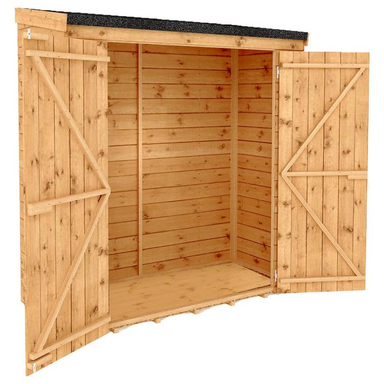 Mercia Shiplap Windowless Pent Shed - 6 x 3ft 0