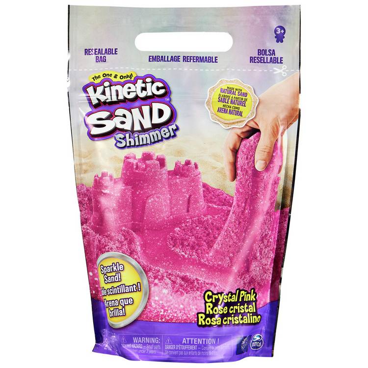Kinetic Sand Shimmer Crystal Pink 907g Bag 0